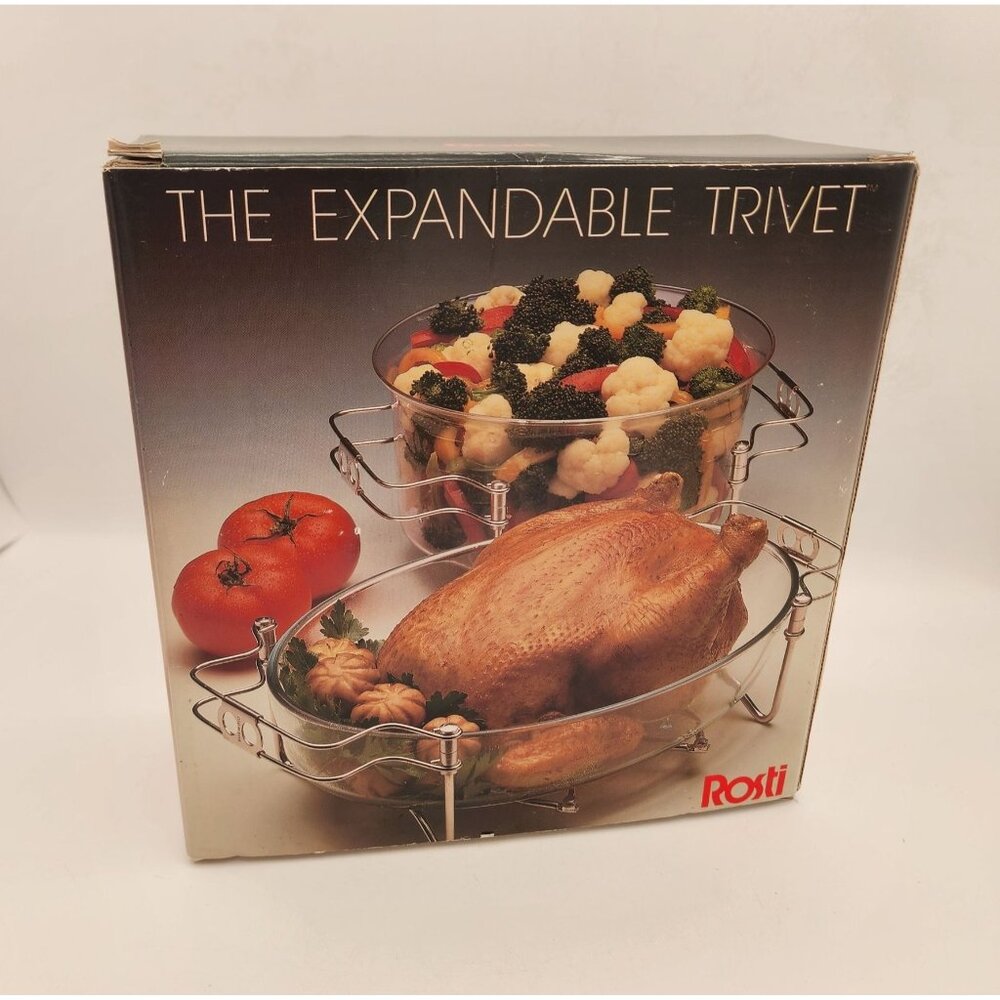 Rosti Expandable Trivet 15-Inch Italian Made For Any Dish Tray Or Bowl Holiday